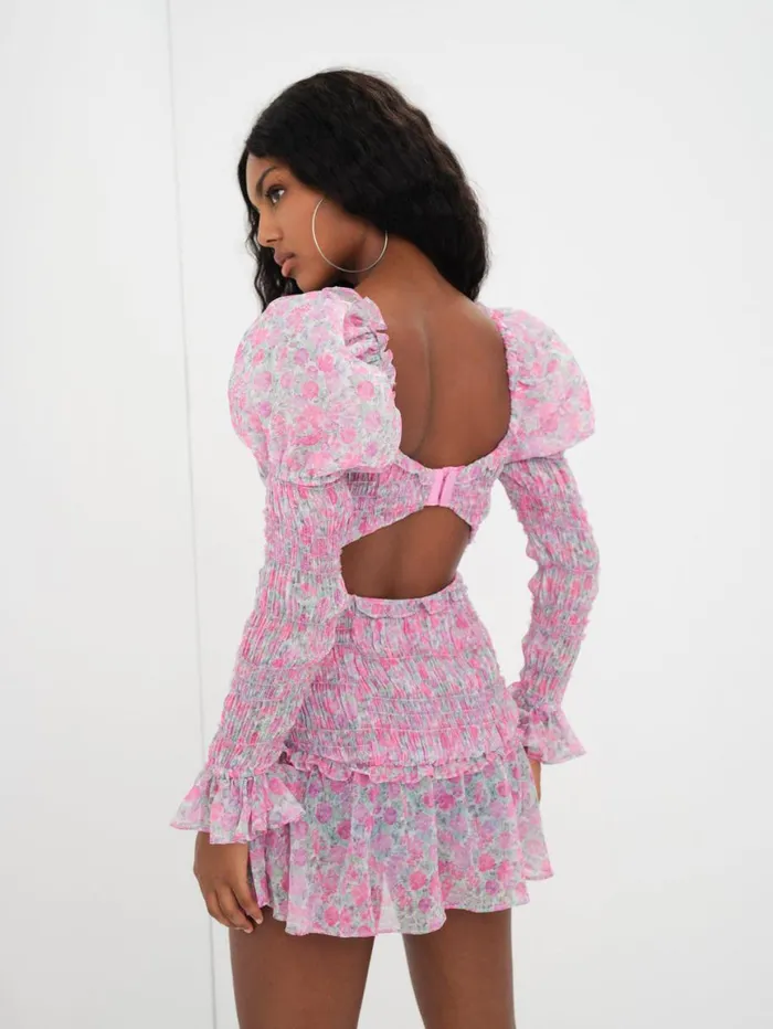 Women Dresses For Love and Lemons Oakley Mini Dress Pink Women Dresses For Love and Lemons Oakley Mini Dress Pink