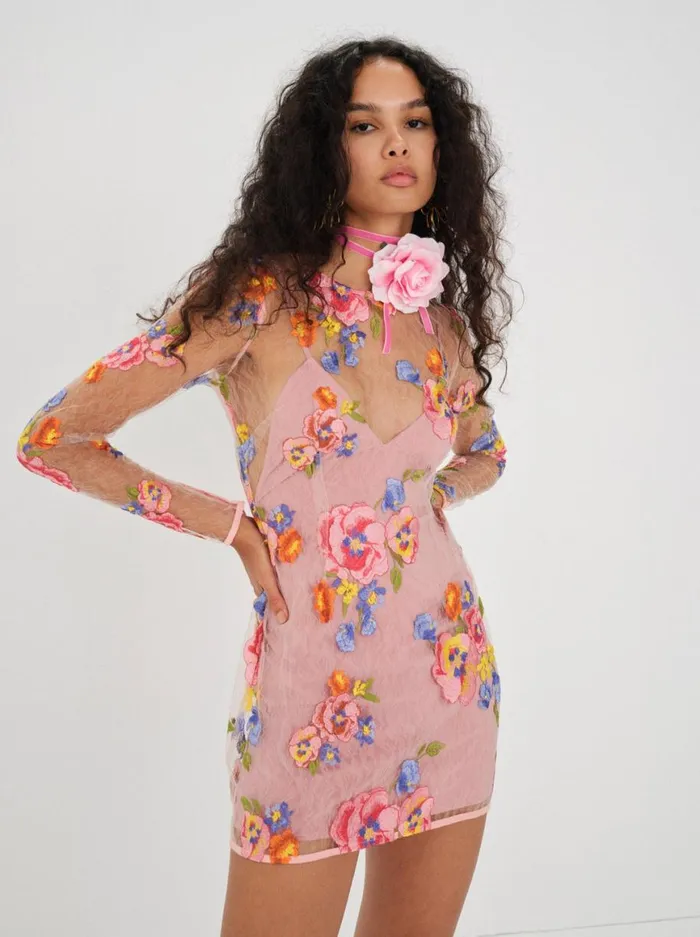Women Dresses For Love and Lemons Percy Mini Dress Multi