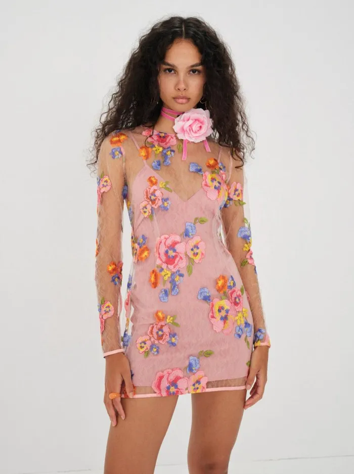 Women Dresses For Love and Lemons Percy Mini Dress Multi