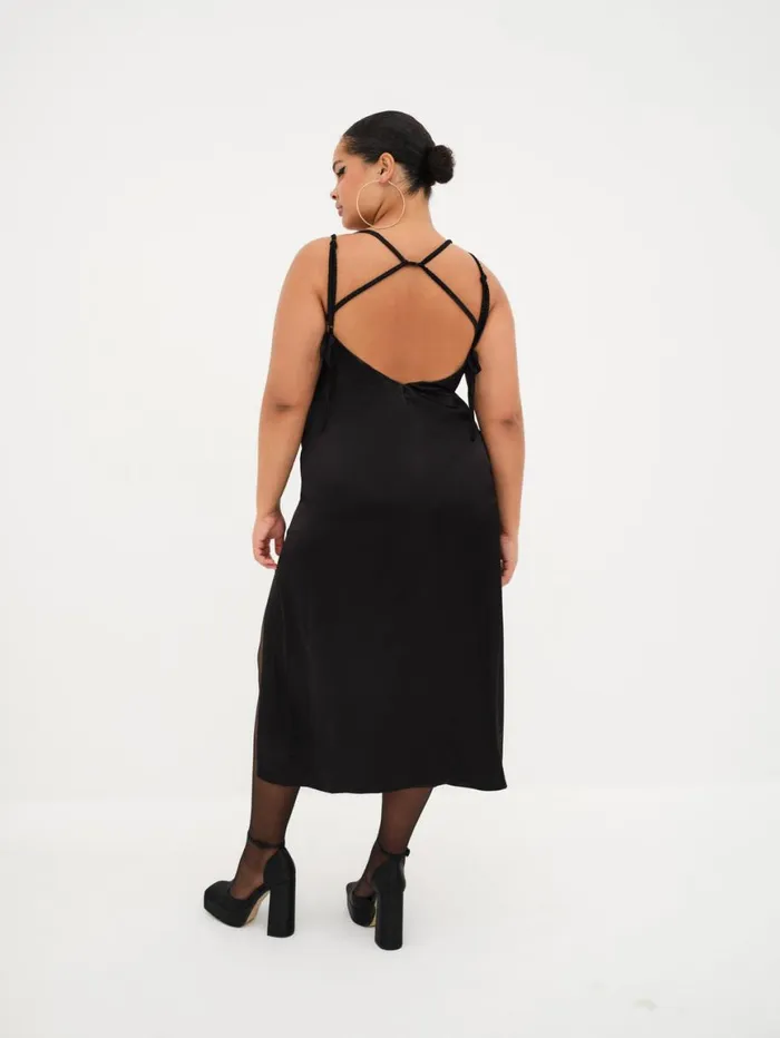 Women Dresses For Love and Lemons Rita Midi Dress Black