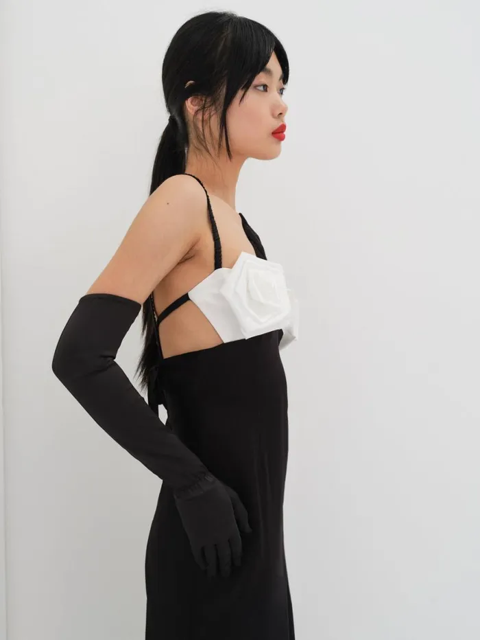 Women Dresses For Love and Lemons Rita Midi Dress Black