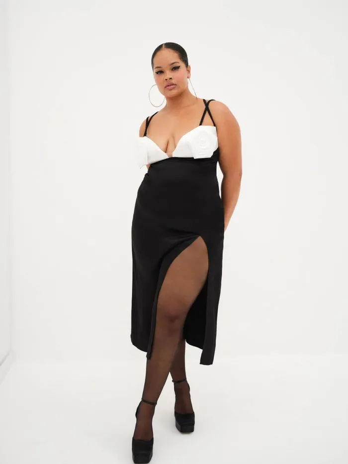 Women Dresses For Love and Lemons Rita Midi Dress Black