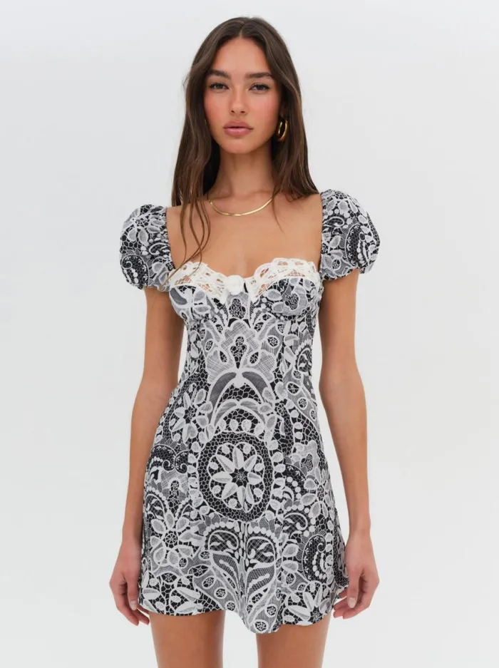 Women Dresses For Love and Lemons Taylor Mini Dress Black