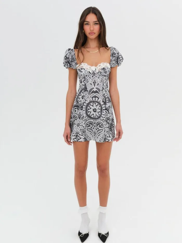 Women Dresses For Love and Lemons Taylor Mini Dress Black Women Dresses For Love and Lemons Taylor Mini Dress Black