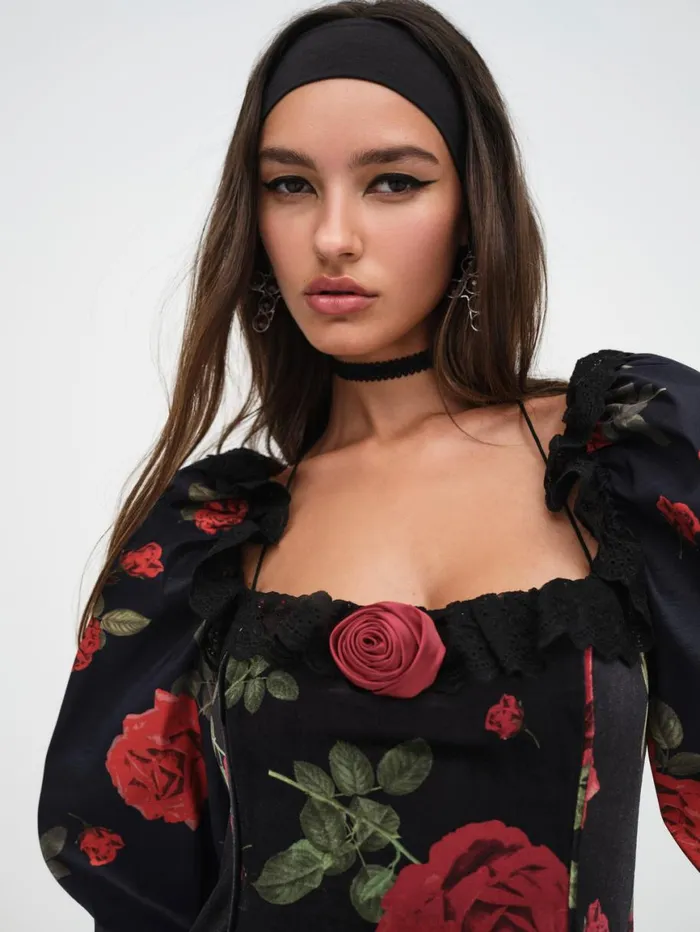 Women Dresses For Love and Lemons Yara Mini Dress Black