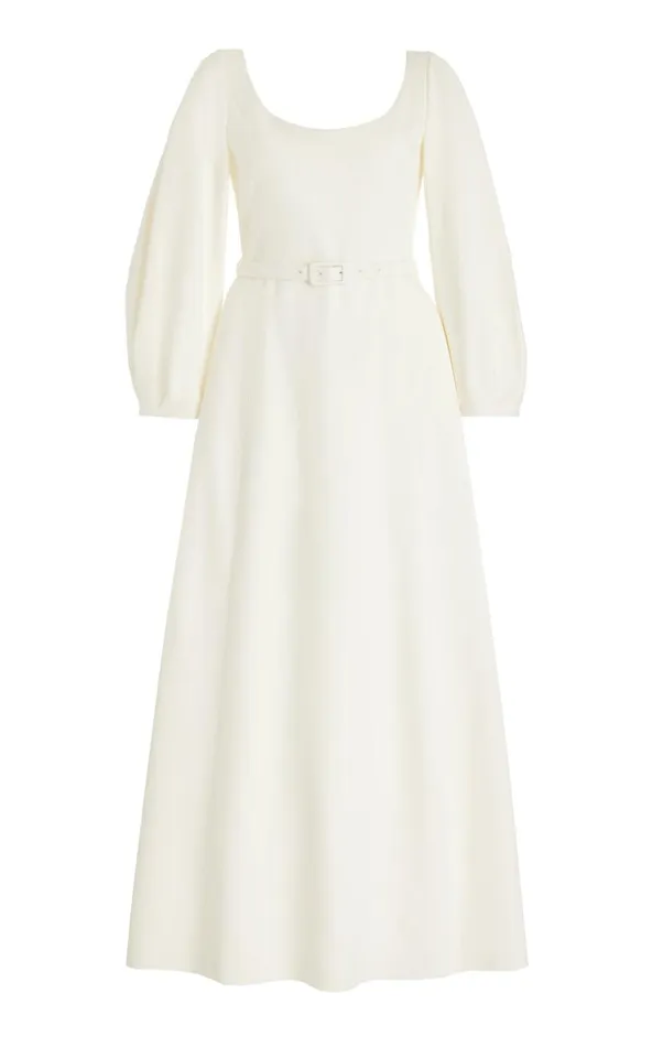 Women Dresses Gabriela Hearst Mena Dress In Ivory Washed Silk