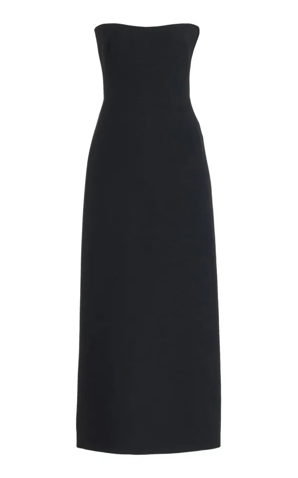 Women Dresses Gabriela Hearst Opus Dress In Black Wool Silk Cady