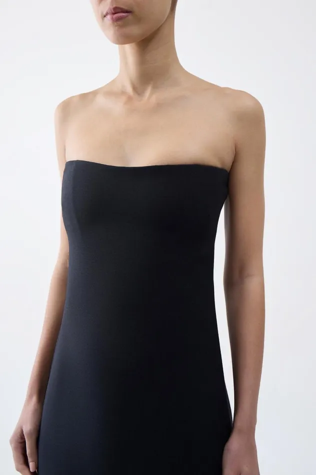 Women Dresses Gabriela Hearst Opus Dress In Black Wool Silk Cady