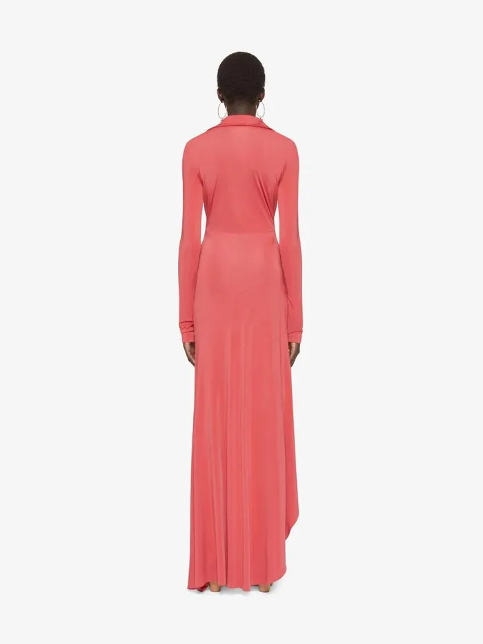 Women Dresses Givenchy Draped Dress In Jersey Coral