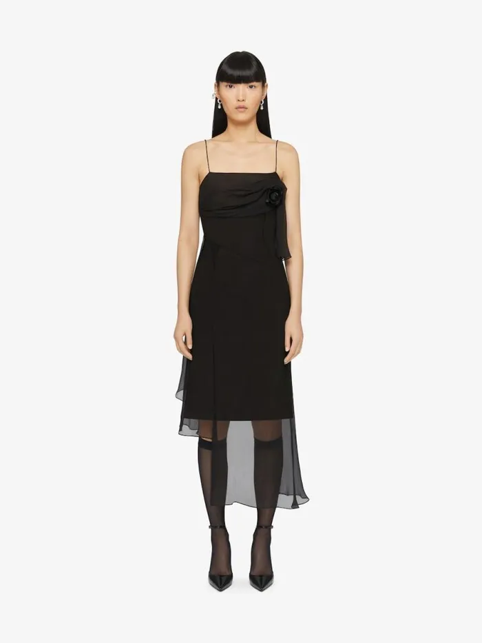 Women Dresses Givenchy Straps Dress In Muslin Black