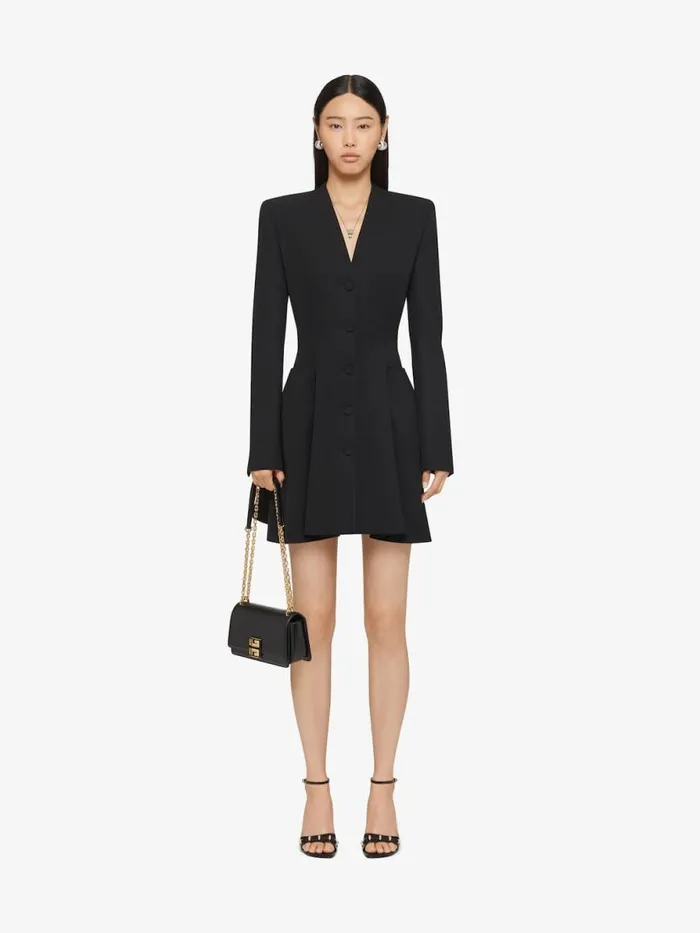 Women Dresses Givenchy Tailored Dress In Wool Black