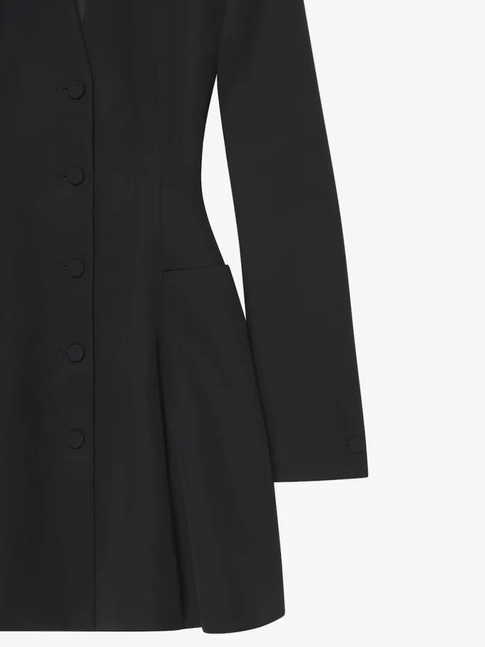 Women Dresses Givenchy Tailored Dress In Wool Black
