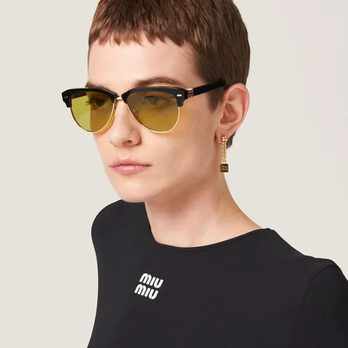Women Dresses Miu Miu Stretch Jersey Minidress Black Women Dresses Miu Miu Stretch Jersey Minidress Black