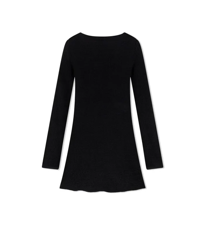 Women Dresses Tom Ford Shiny Rafia Backless Mini Dress With Removable Chains Black