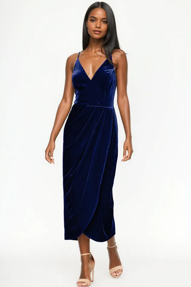 Women Dresses YUMI KIM FELICITY DRESS Navy Velvet Women Dresses YUMI KIM FELICITY DRESS Navy Velvet