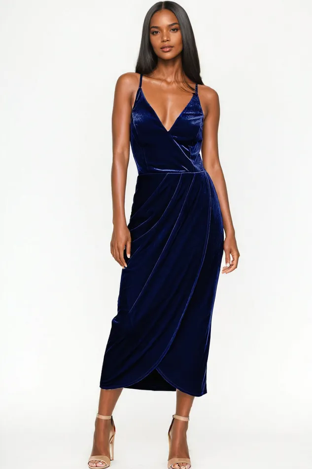 Women Dresses YUMI KIM FELICITY DRESS Navy Velvet Women Dresses YUMI KIM FELICITY DRESS Navy Velvet