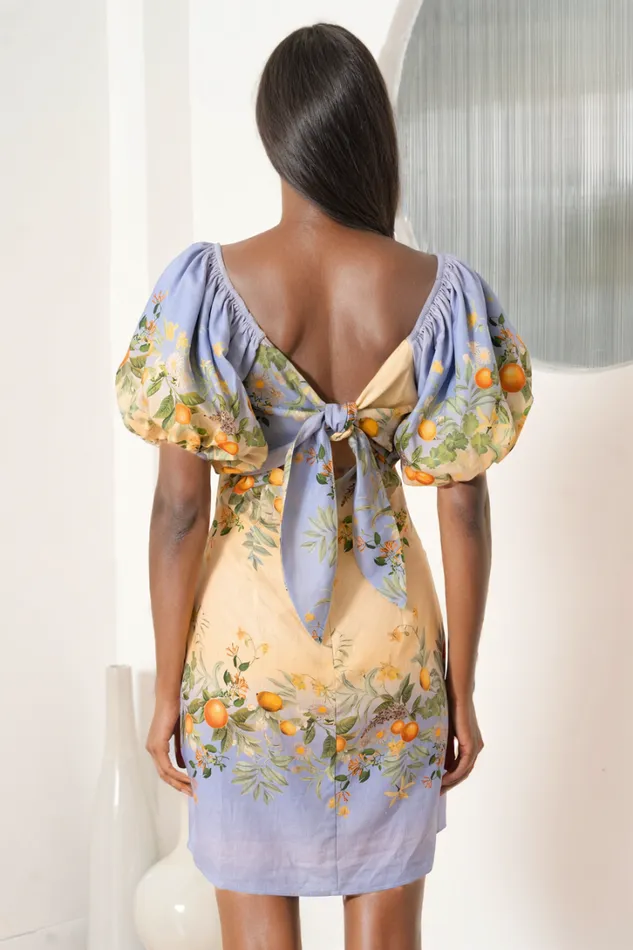 Women Dresses YUMI KIM Harley Linen Dress Party Floral Dress Coastal Grove Sunrise