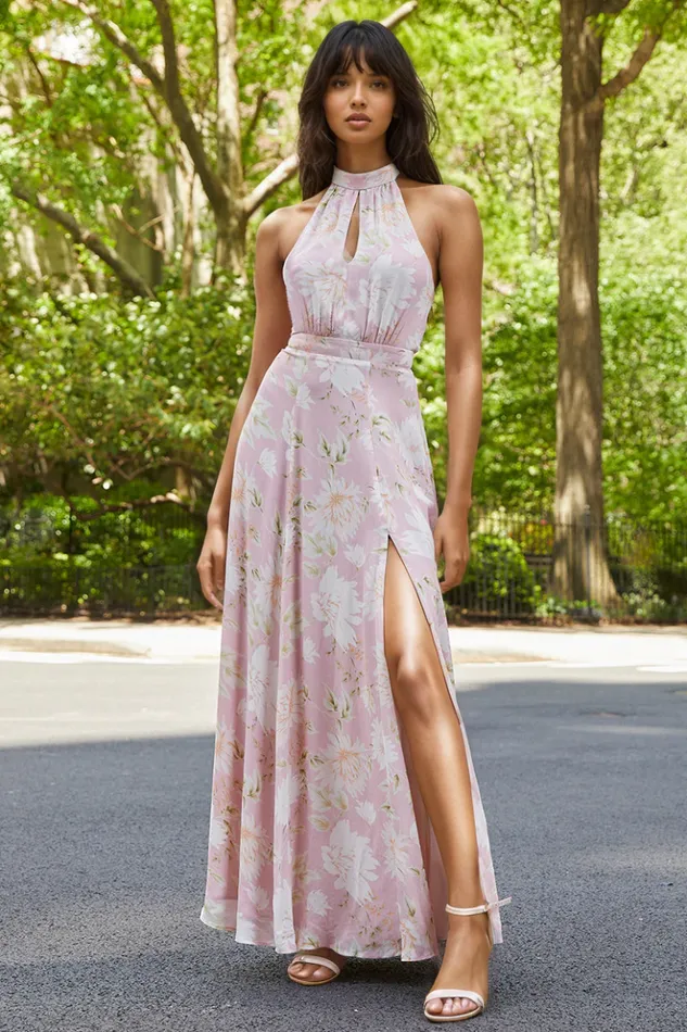 Women Dresses YUMI KIM High Demand Maxi High Neck Maxi Dress Wayfarer Pink