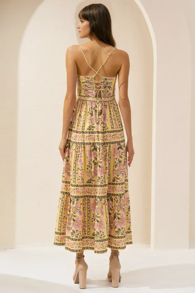 Women Dresses YUMI KIM LILA LINEN DRESS Honeycomb Marigold