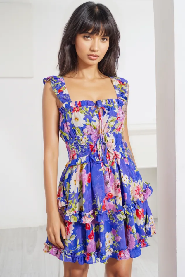 Women Dresses YUMI KIM SARAH DRESS Miami Magic Royal