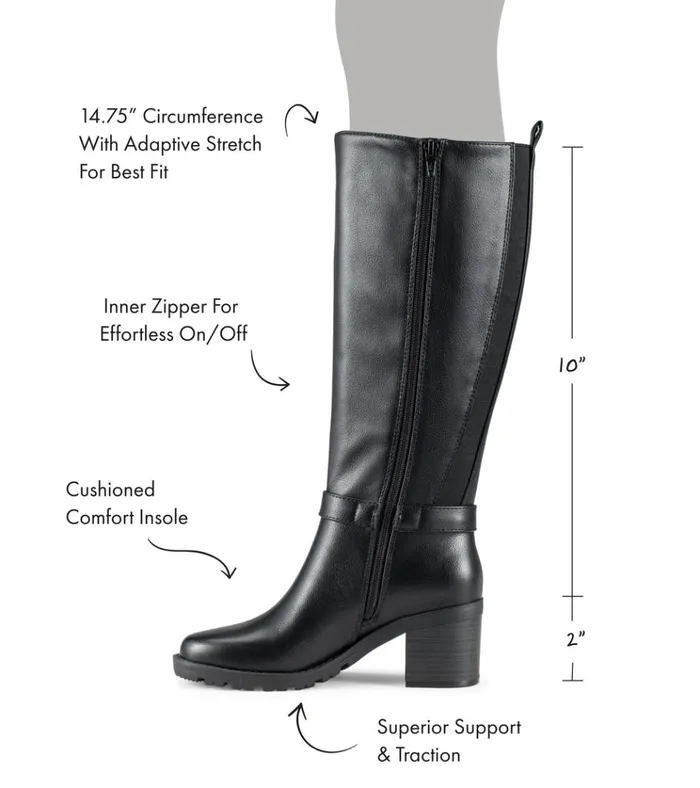 Women Dylia Tall Boot Black Baretraps Knee High Boots