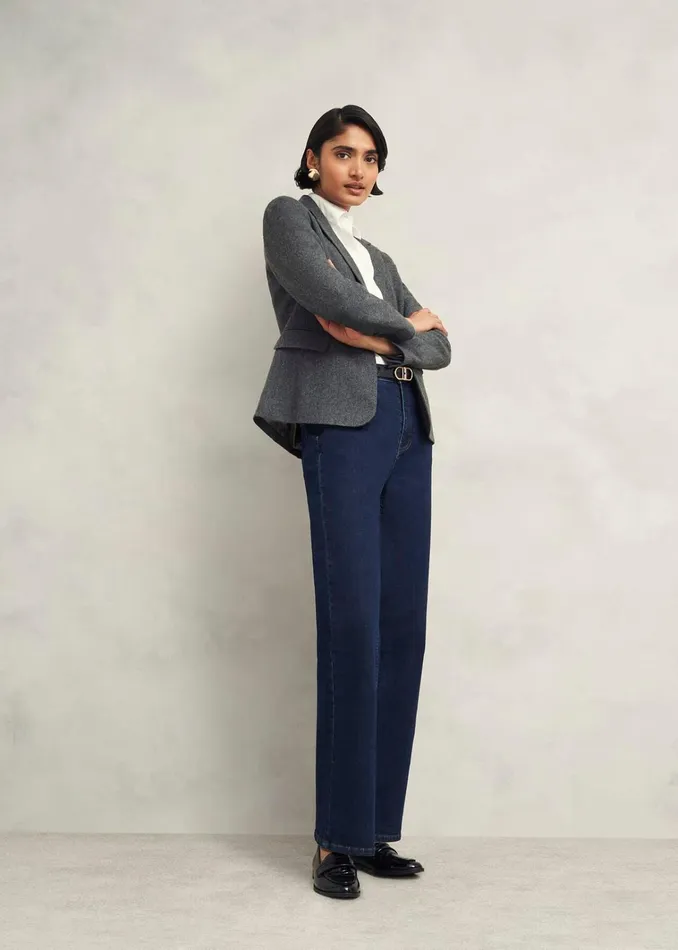 Women Elsie Wool Blend Jacket Grey Hobbs Coats and Jackets