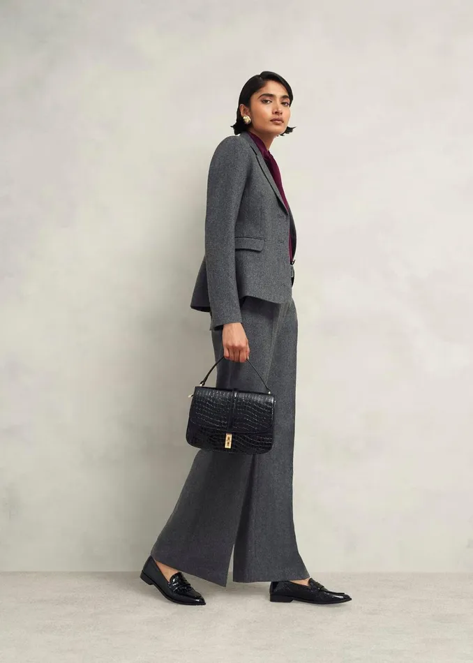 Women Elsie Wool Blend Jacket Grey Hobbs Coats and Jackets