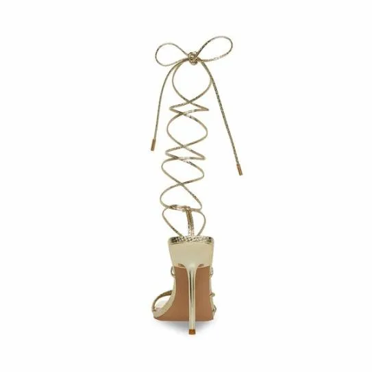 Women EVITA GOLD SNAKE Gold Snake Steve Madden Heels Women EVITA GOLD SNAKE Gold Snake Steve Madden Heels