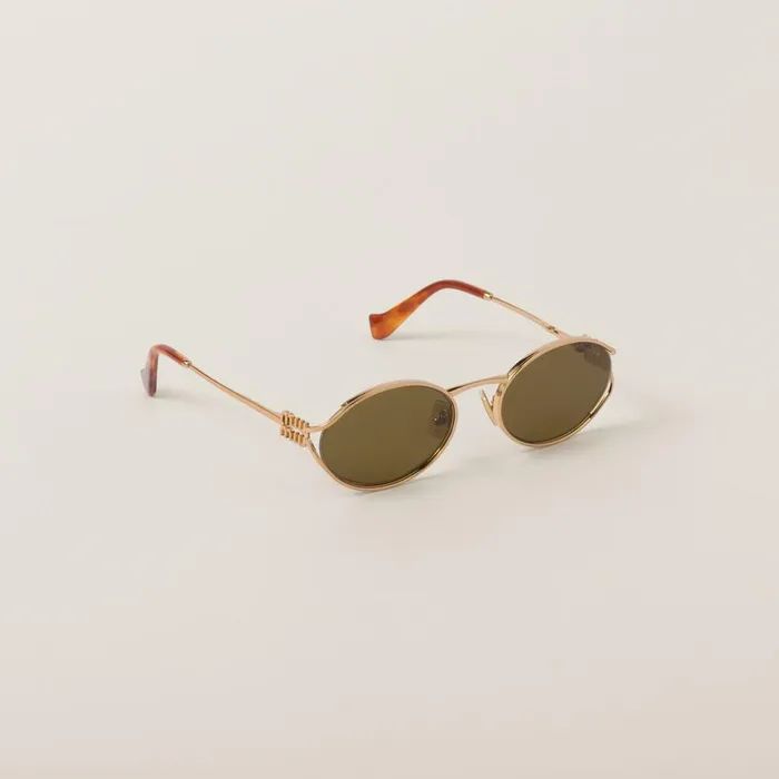 Women Eyewear Miu Miu Miu Miu Logo Sunglasses Loden Lenses Women Eyewear Miu Miu Miu Miu Logo Sunglasses Loden Lenses
