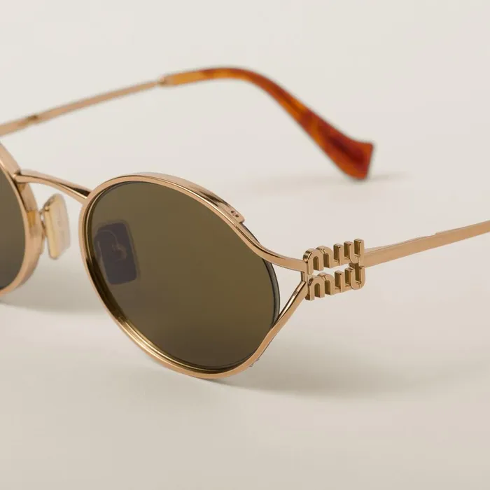 Women Eyewear Miu Miu Miu Miu Logo Sunglasses Loden Lenses Women Eyewear Miu Miu Miu Miu Logo Sunglasses Loden Lenses