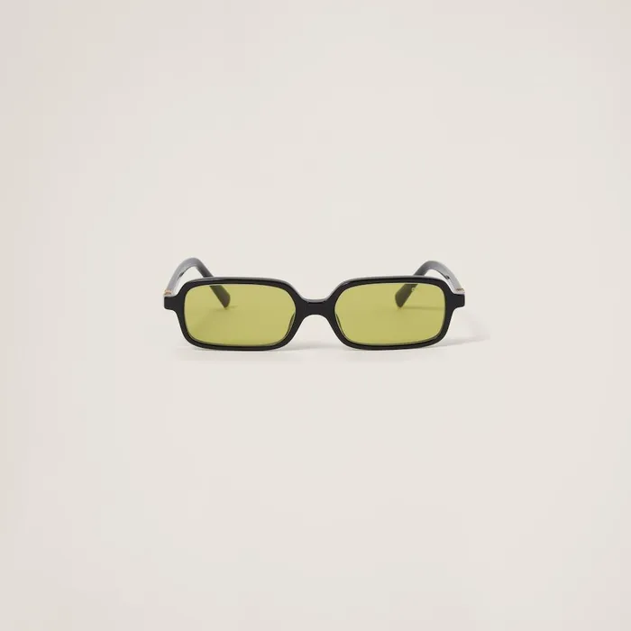 Women Eyewear Miu Miu Miu Regard Sunglasses Acid Yellow Lenses