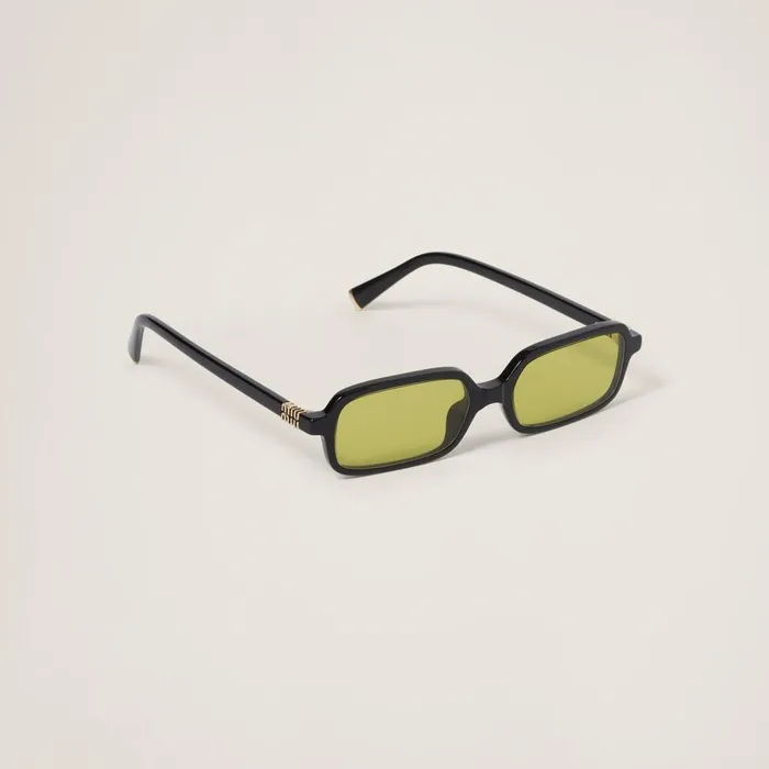 Women Eyewear Miu Miu Miu Regard Sunglasses Acid Yellow Lenses Women Eyewear Miu Miu Miu Regard Sunglasses Acid Yellow Lenses