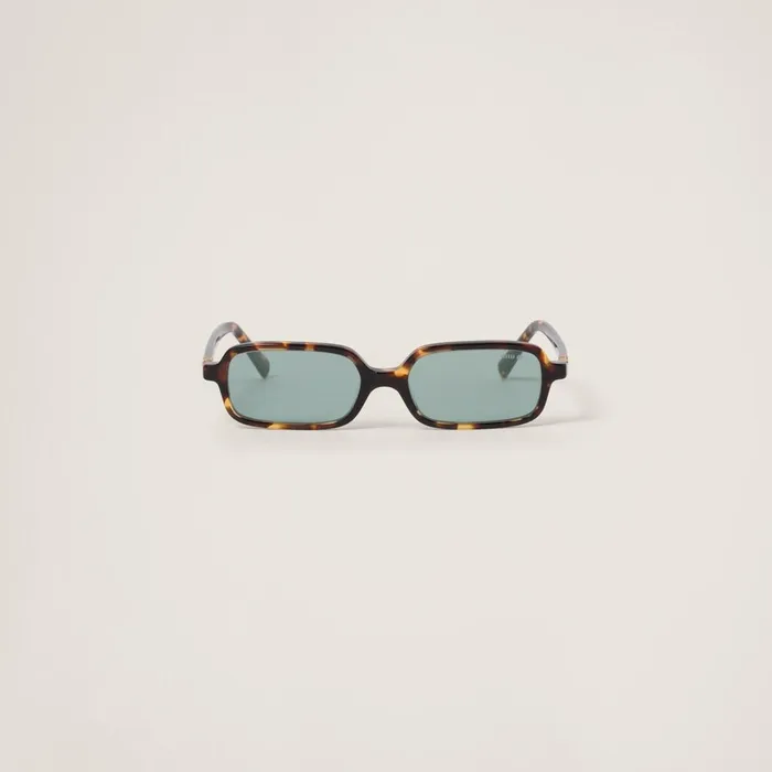 Women Eyewear Miu Miu Miu Regard Sunglasses Water Green Lenses
