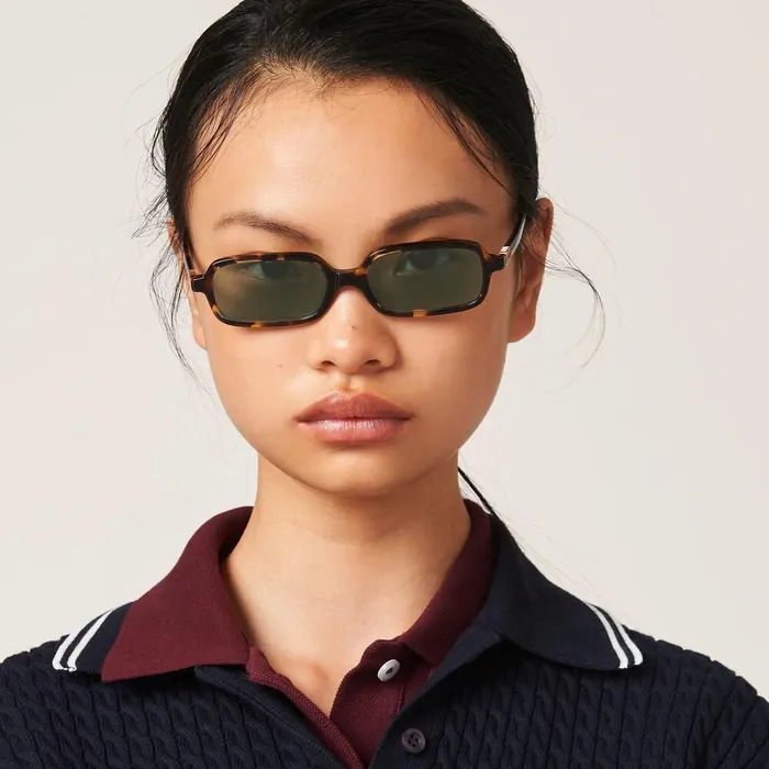 Women Eyewear Miu Miu Miu Regard Sunglasses Water Green Lenses Women Eyewear Miu Miu Miu Regard Sunglasses Water Green Lenses