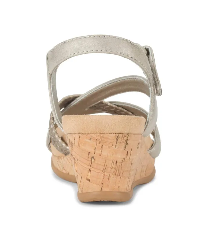 Women Farah Wedge Sandal Champagne Baretraps Wedge Sandals
