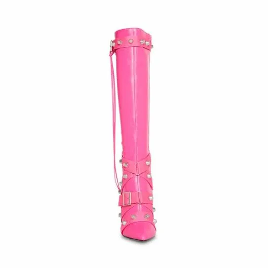Women FINK HOT PINK Hot Pink Steve Madden Boots and Booties Women FINK HOT PINK Hot Pink Steve Madden Boots and Booties