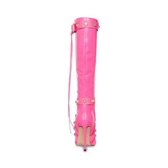 Women FINK HOT PINK Hot Pink Steve Madden Boots and Booties Women FINK HOT PINK Hot Pink Steve Madden Boots and Booties