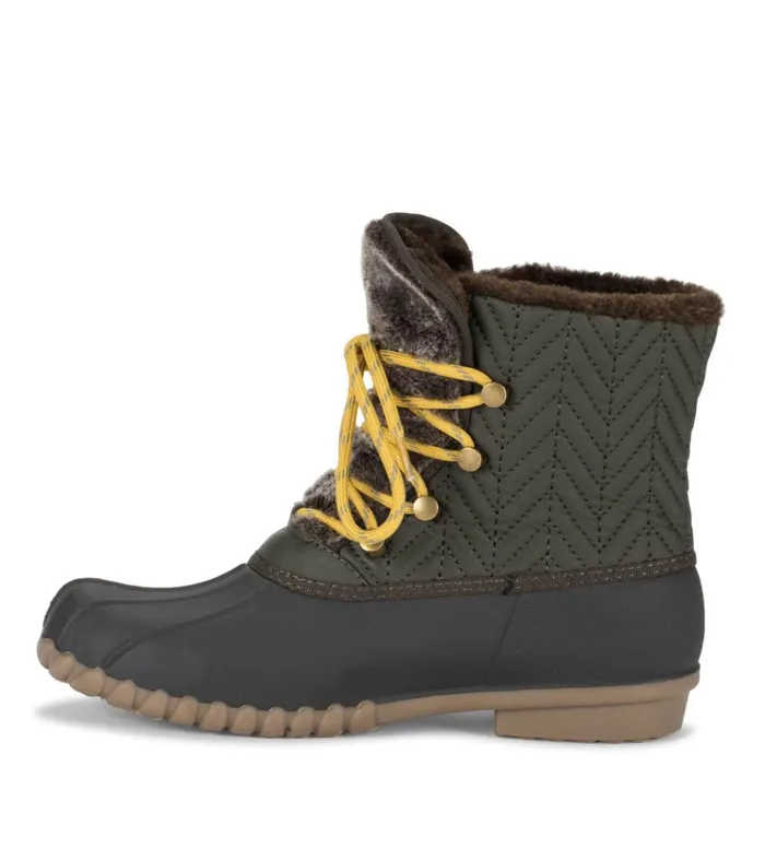 Women Flash Duck Boot Pine Baretraps Booties