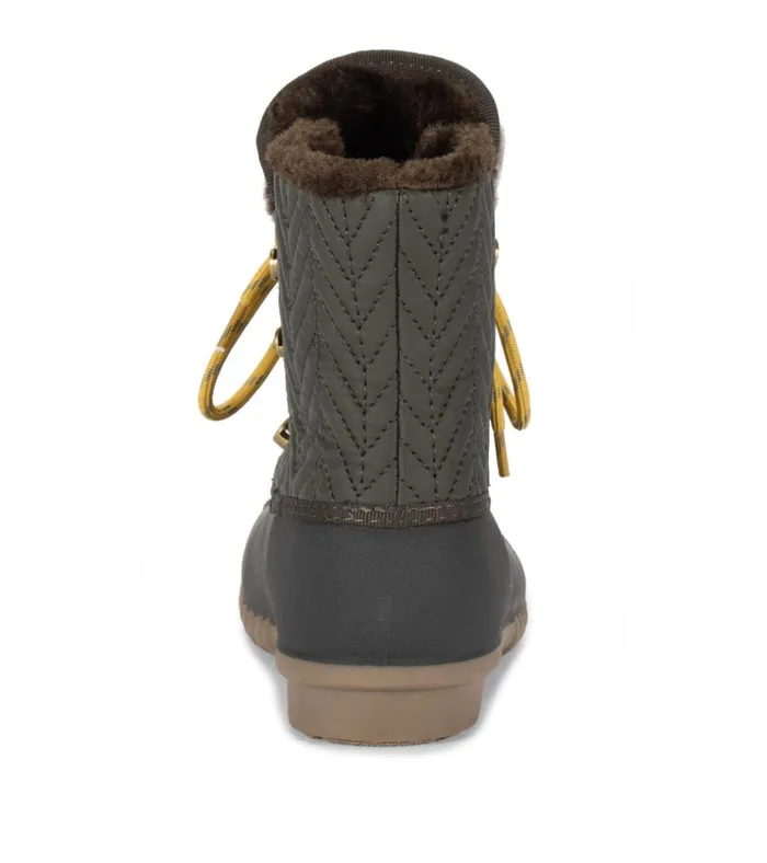 Women Flash Duck Boot Pine Baretraps Booties