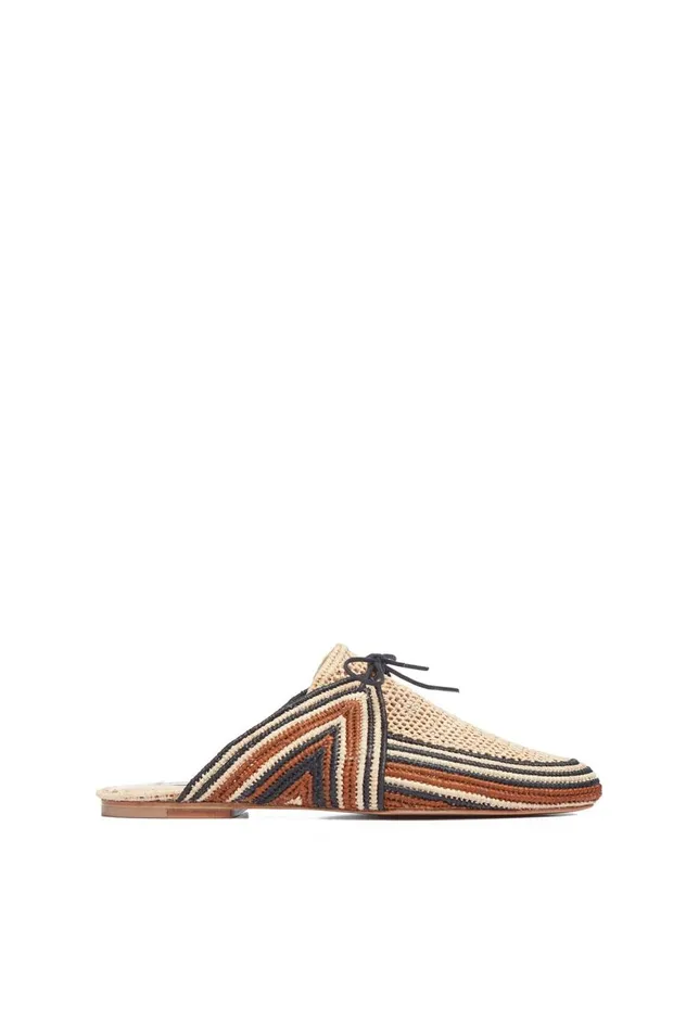 Women Flats Gabriela Hearst Harriet Raffia Mule