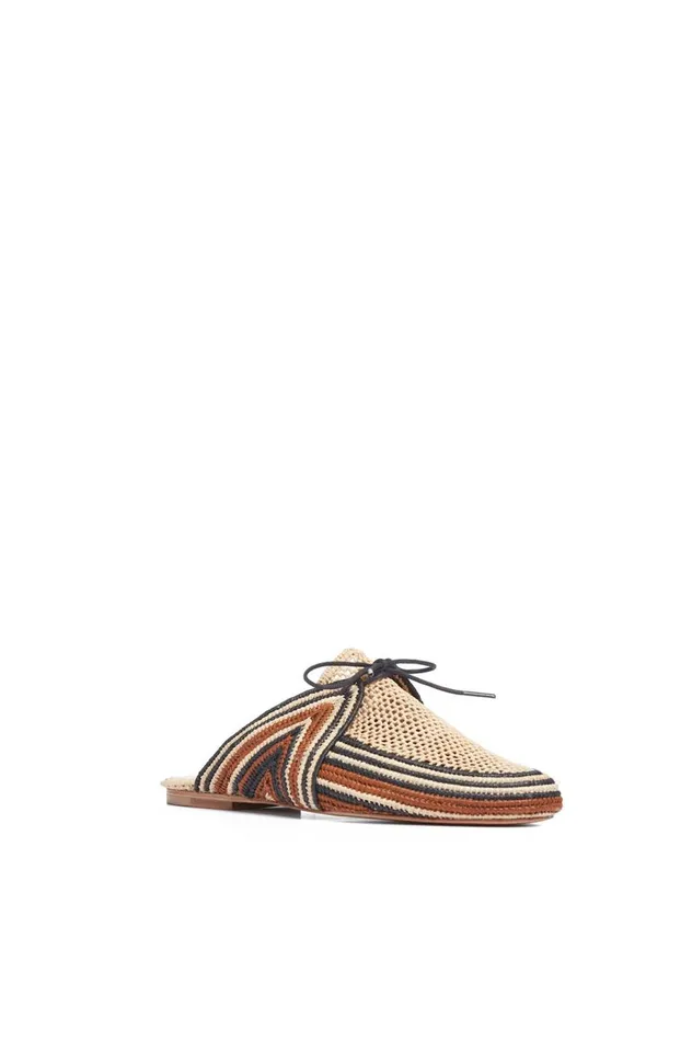 Women Flats Gabriela Hearst Harriet Raffia Mule