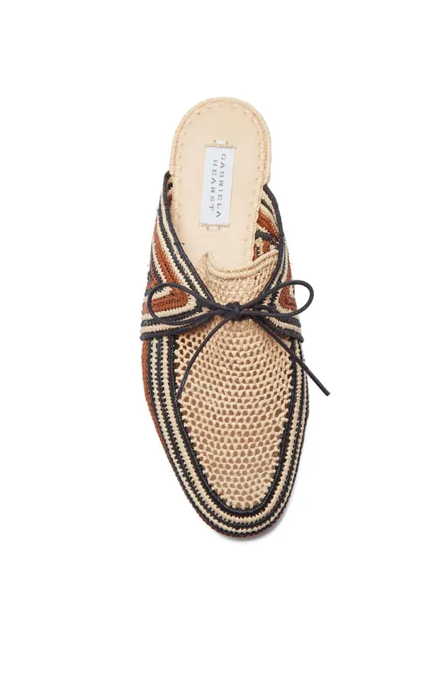 Women Flats Gabriela Hearst Harriet Raffia Mule