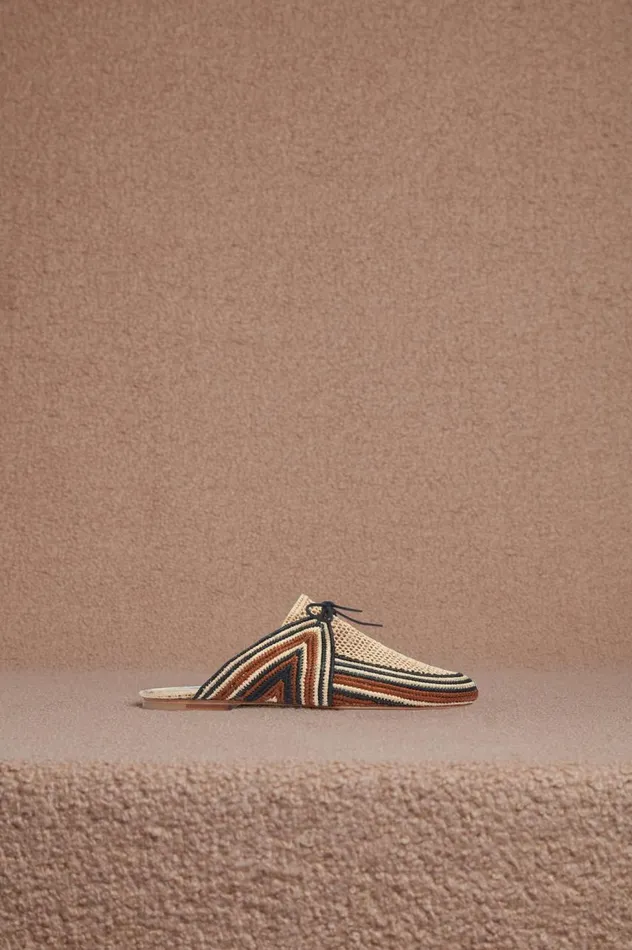 Women Flats Gabriela Hearst Harriet Raffia Mule
