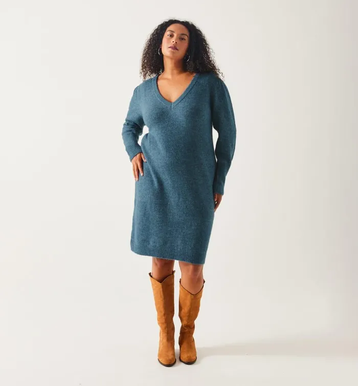 Women Flecked Jumper Dress 8211 Grey Promod Dresses