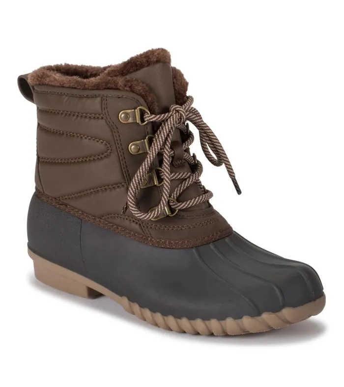 Women Flynn Duck Boot Dark Brown Baretraps Booties