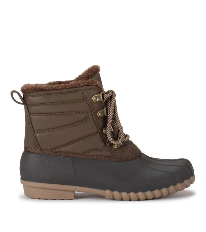 Women Flynn Duck Boot Dark Brown Baretraps Booties