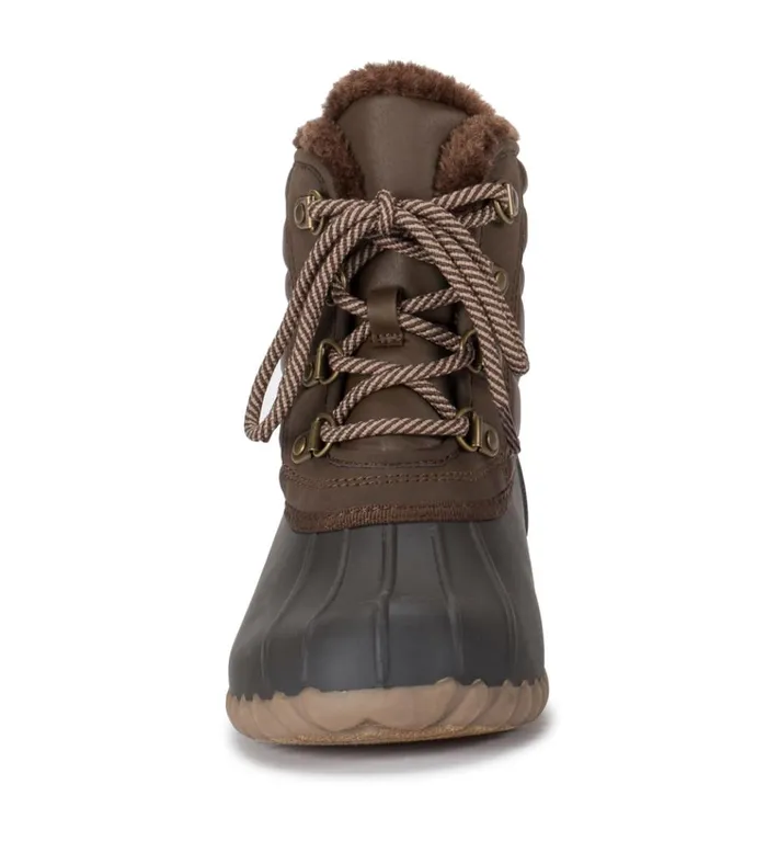 Women Flynn Duck Boot Dark Brown Baretraps Booties