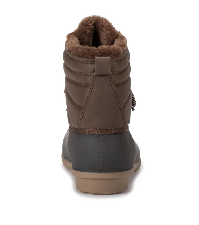 Women Flynn Duck Boot Dark Brown Baretraps Booties