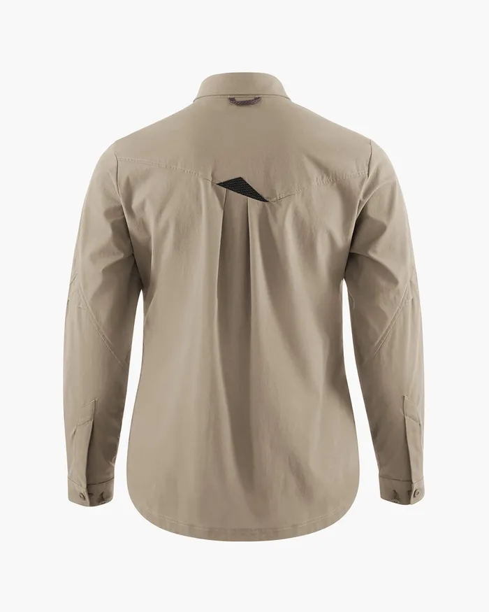 Women Garm Levitend Long Sleeve Shirt Silver Green Klttermusen Shirts