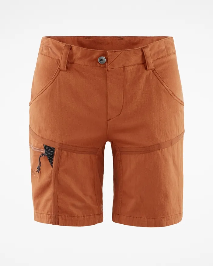 Women Gefjon Performance Shorts Rust Klttermusen Shorts